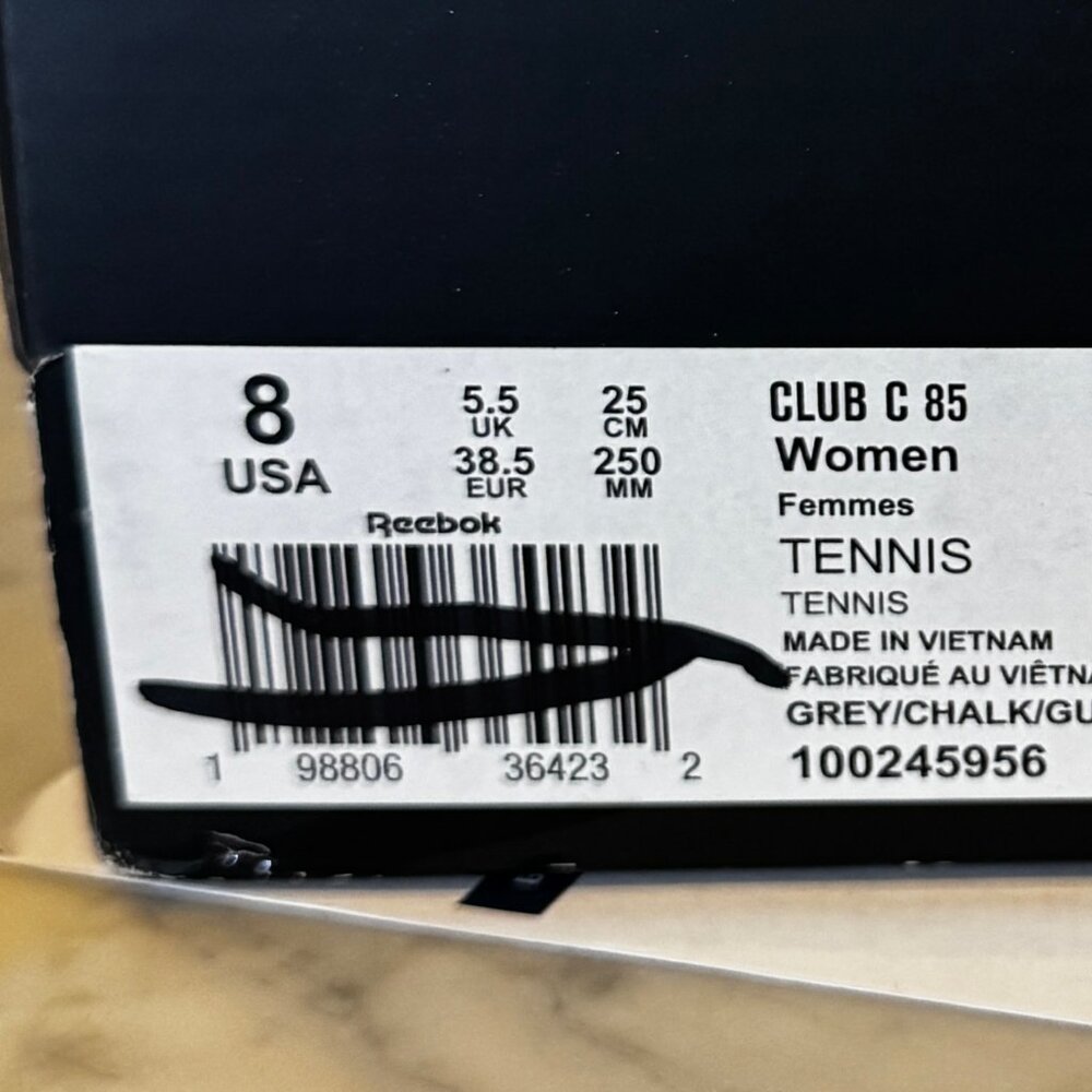 NIB REEBOK Clueless 30th Anniversary Clueless Club C 85 Sneaker Size 8 - Picture 10 of 10